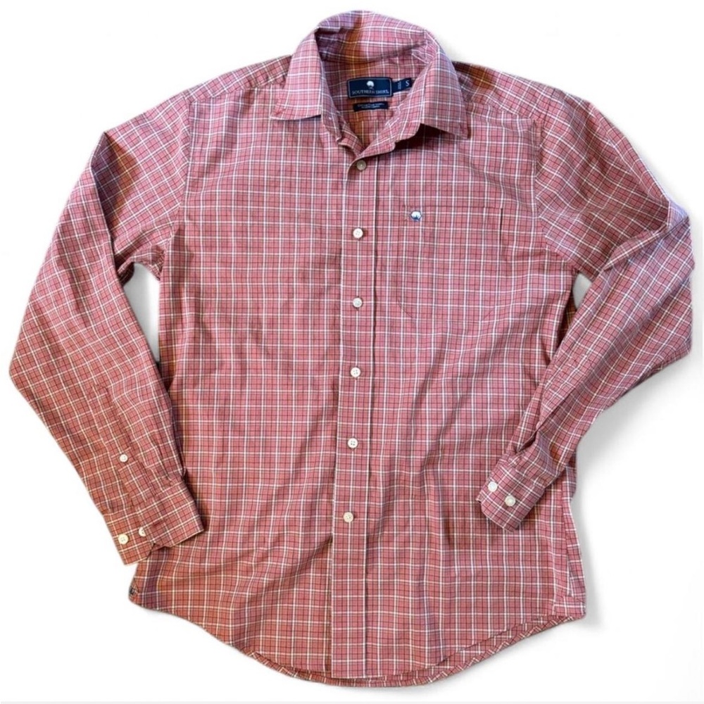 Southern Shirt Co. button down salmon tee